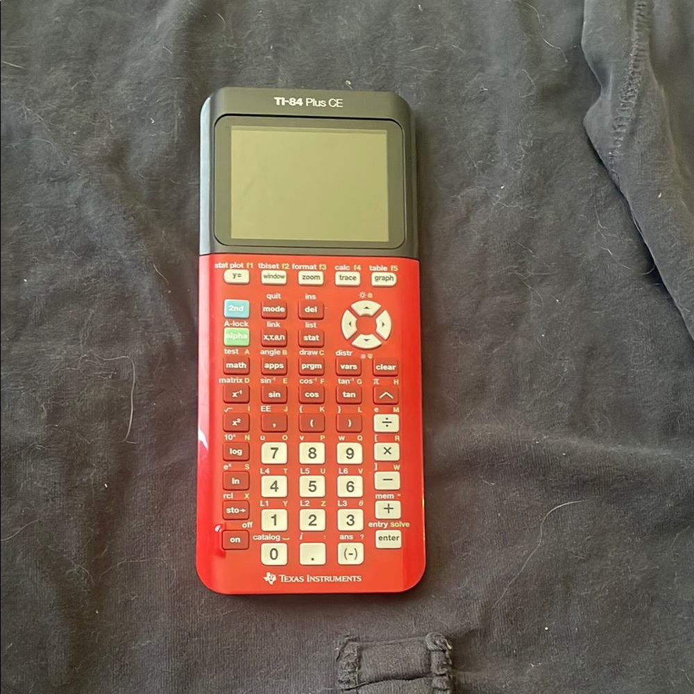 Texas Instruments TI-84 Plus CE Red Calculator